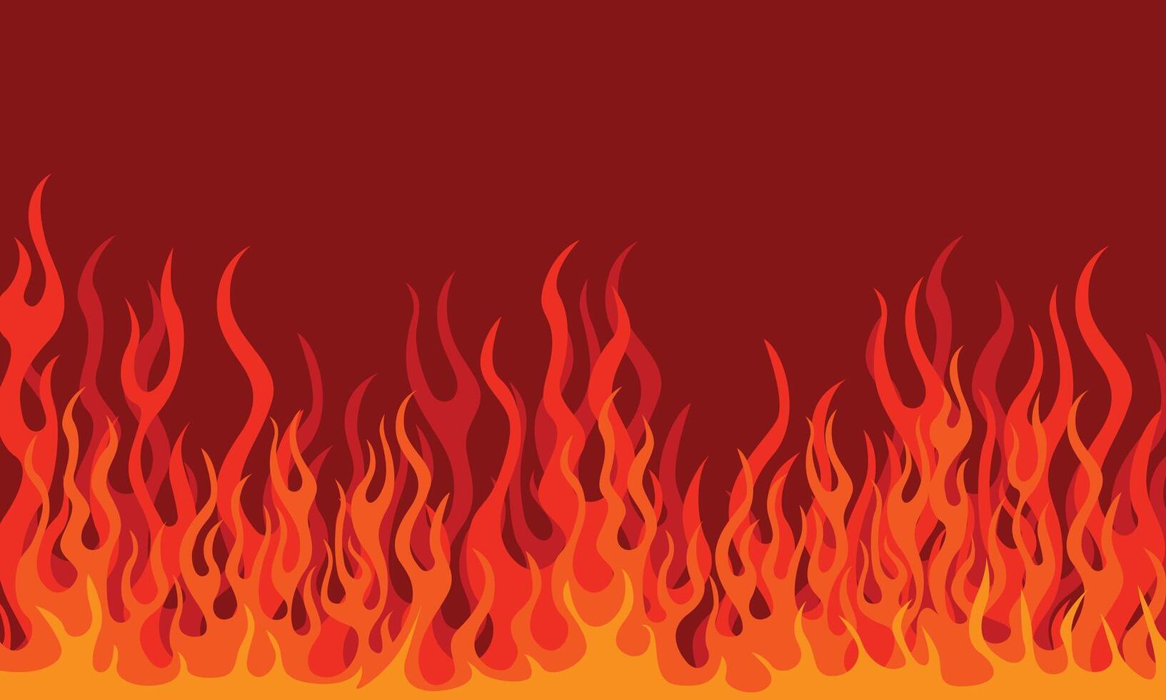 Blank background of burning fire vector