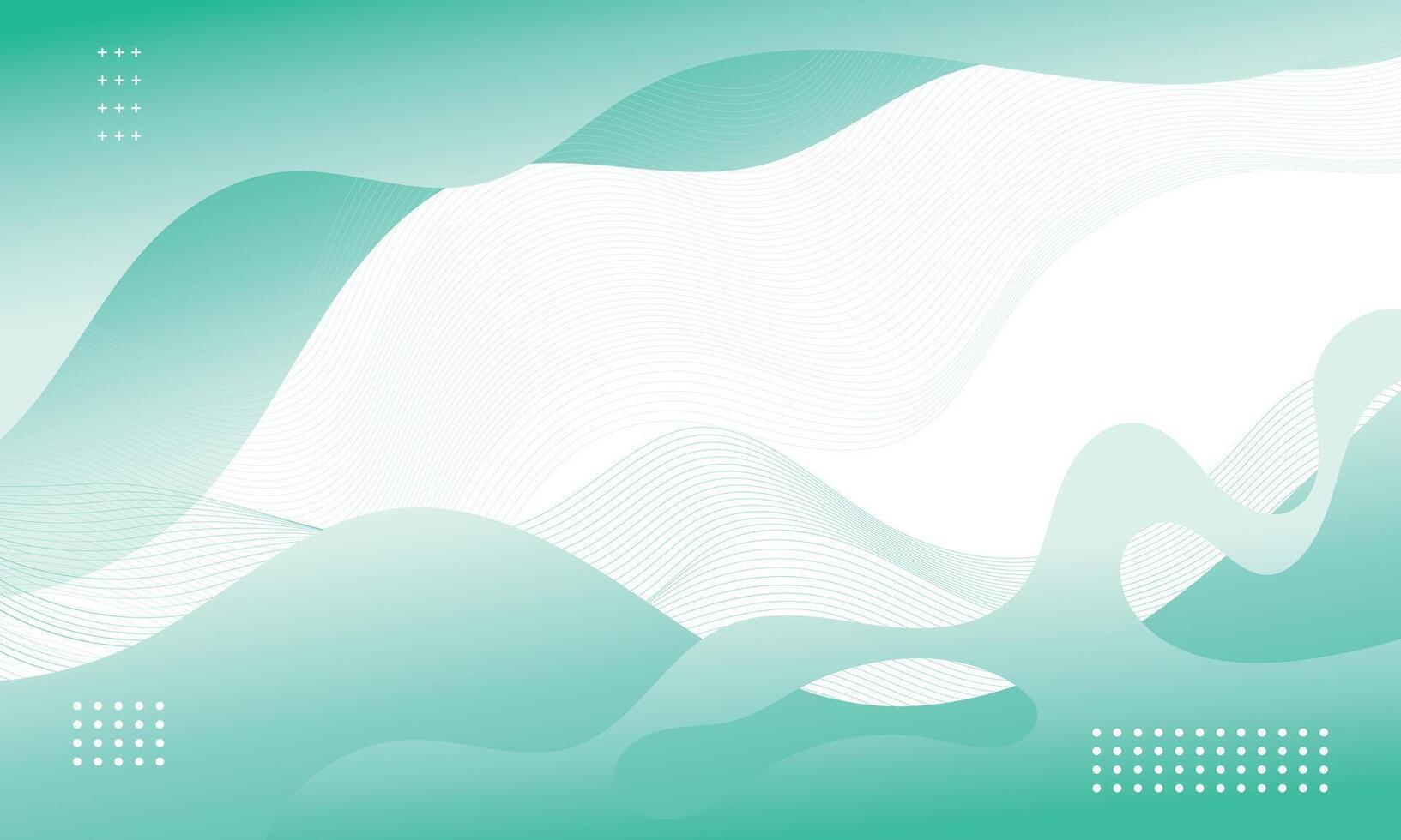 Abstract wavy dynamic fluid modern blank background vector