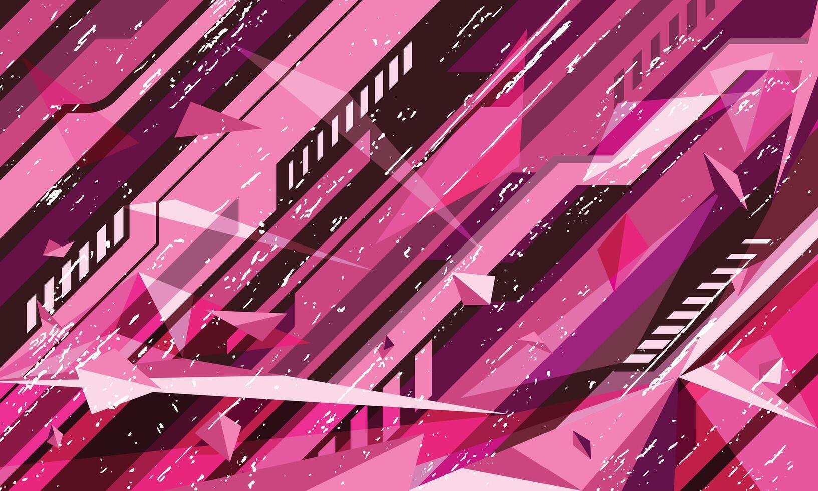 Futuristic geometric abstract lines racing for car wrap sticker vector