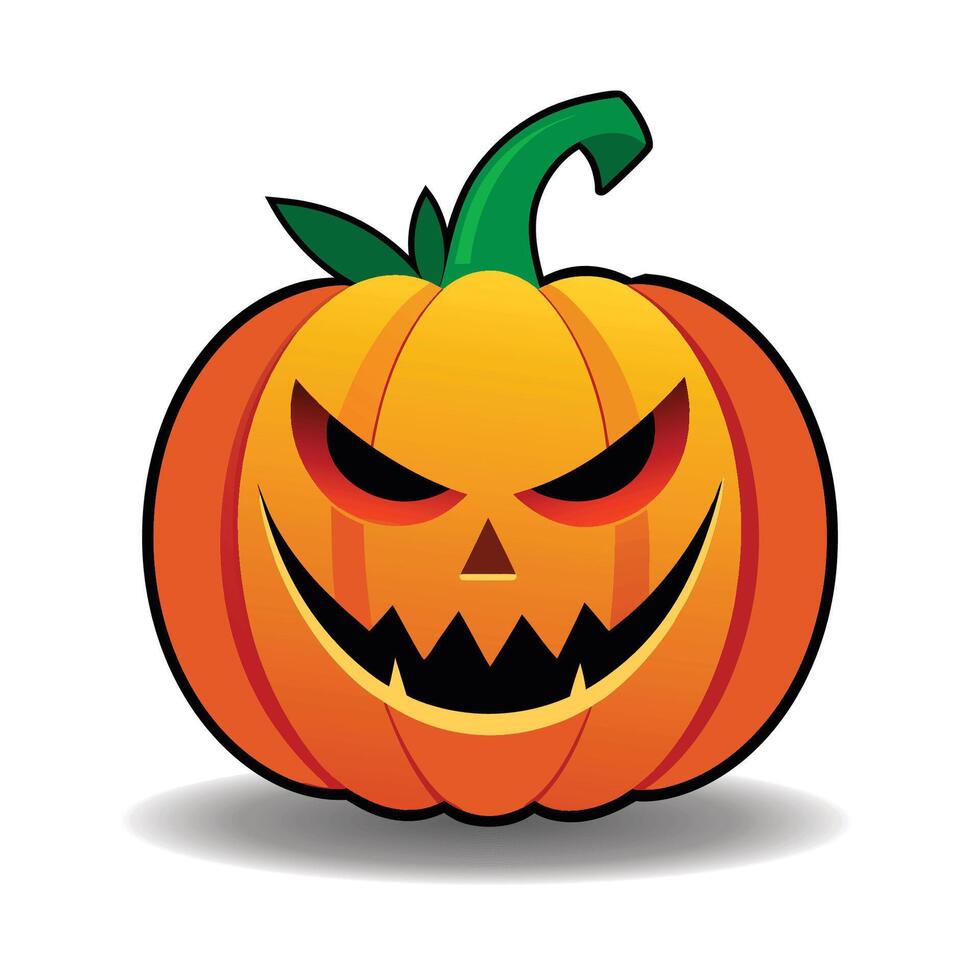 Halloween Pumpkin And Ghost Cartoon vector