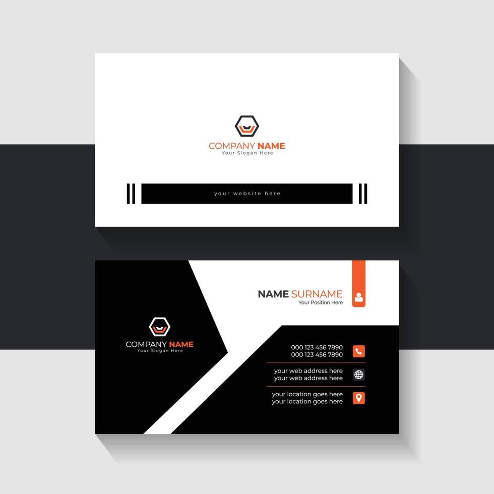 new business card template design 2024. Name card design vector