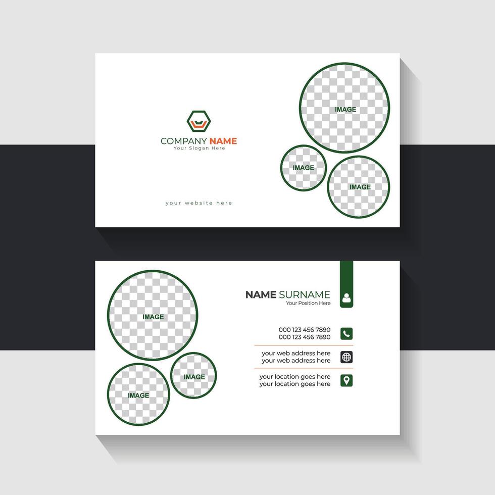 new business card template design 2024. Name card design vector