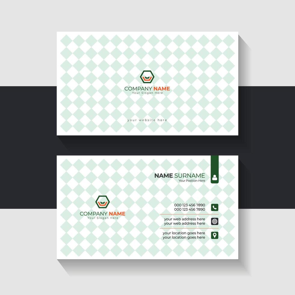 new business card template design 2024. Name card design vector
