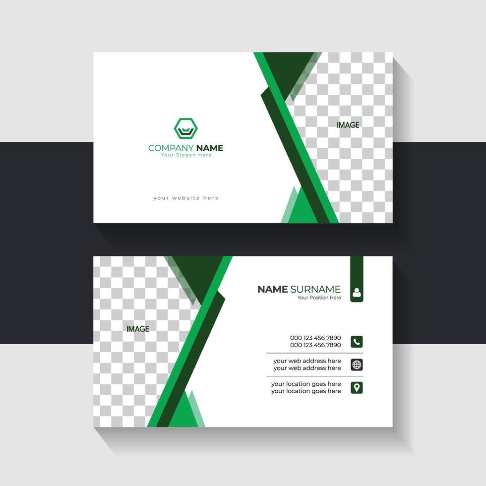new business card template design 2024. Name card design vector