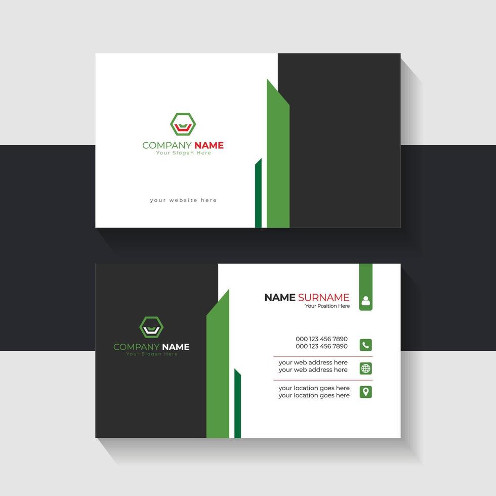 new business card template design 2024. Name card design vector