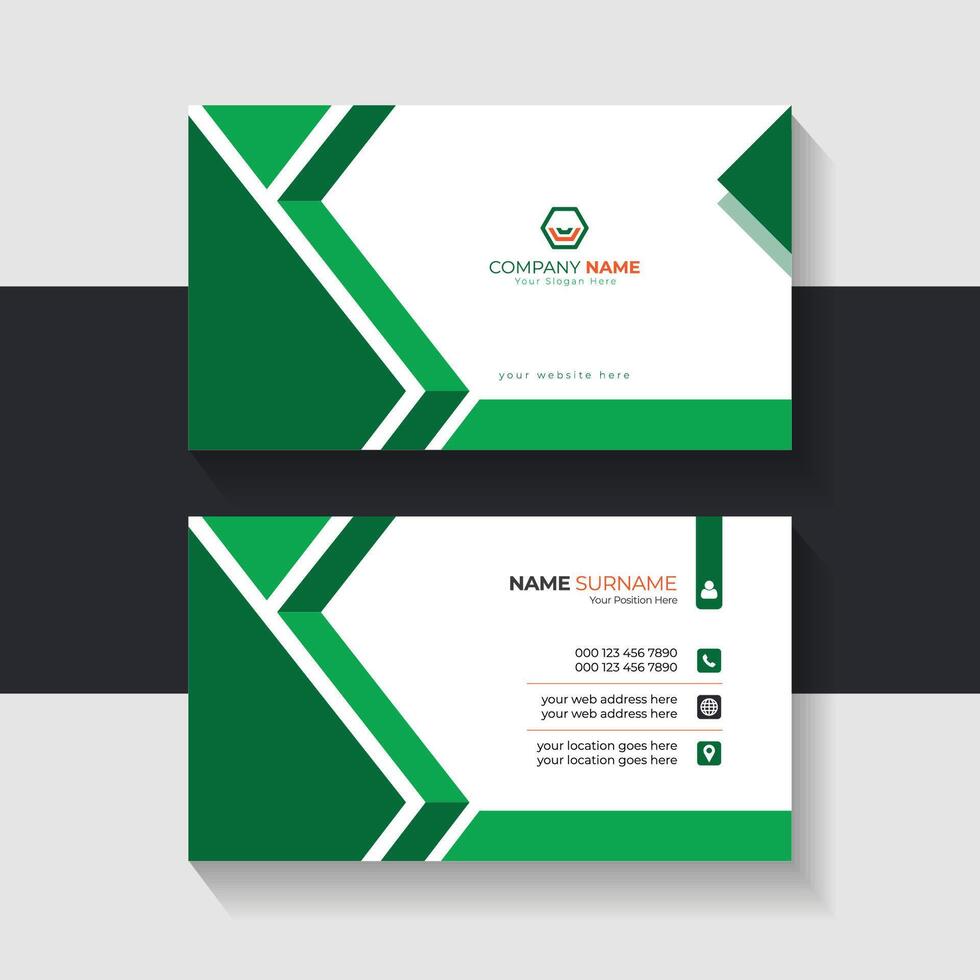 New business card template. Modern business card design. Name card design. vector