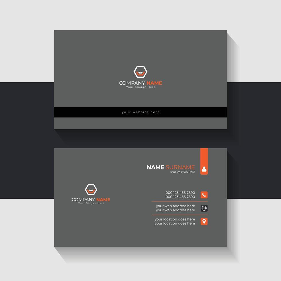 new business card template design 2024. Name card design vector