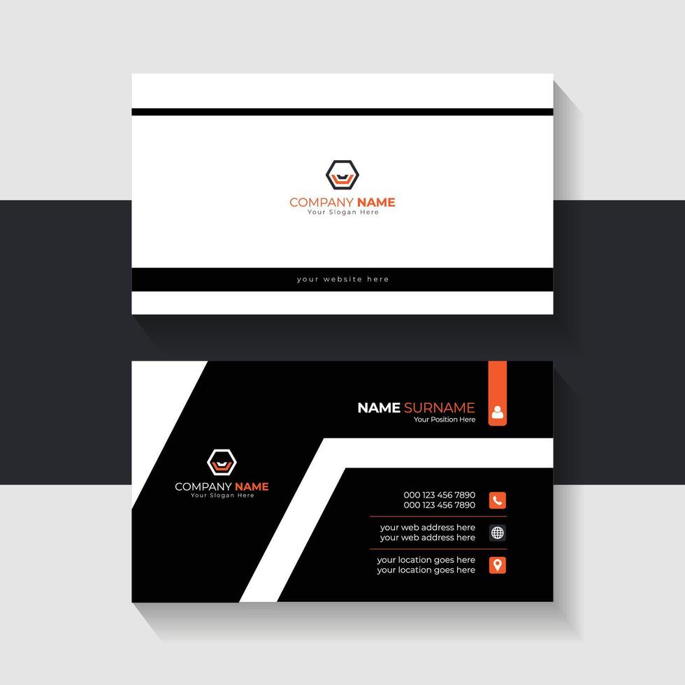new business card template design 2024. Name card design vector