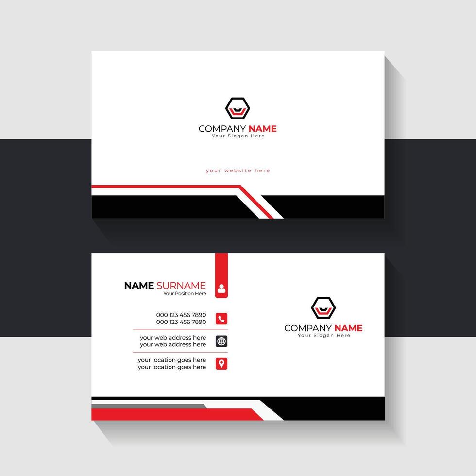 new business card template design 2024. Name card design vector