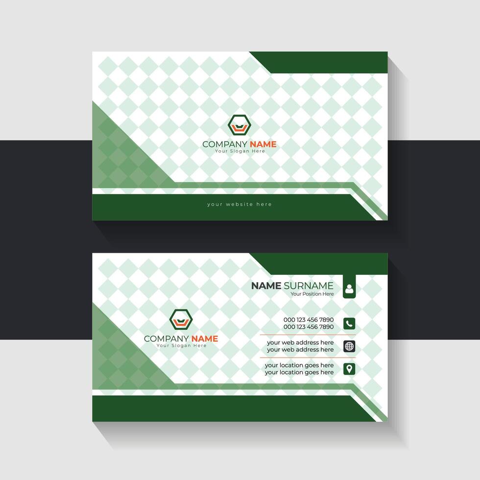 new business card template design 2024. Name card design vector