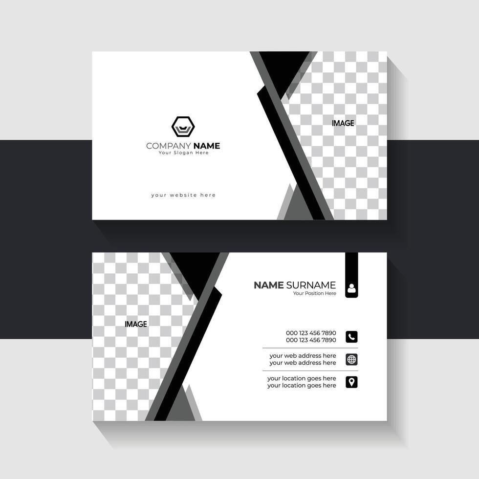 new business card template design 2024. Name card design vector