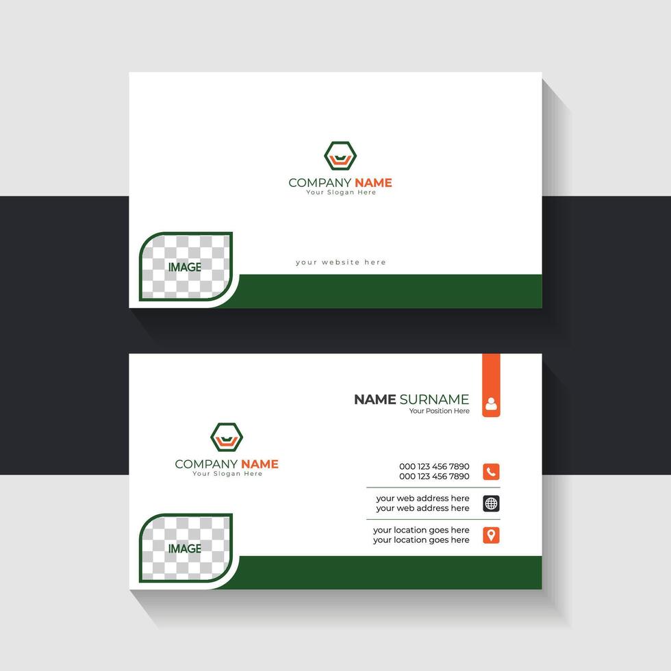 new business card template design 2024. Name card design vector