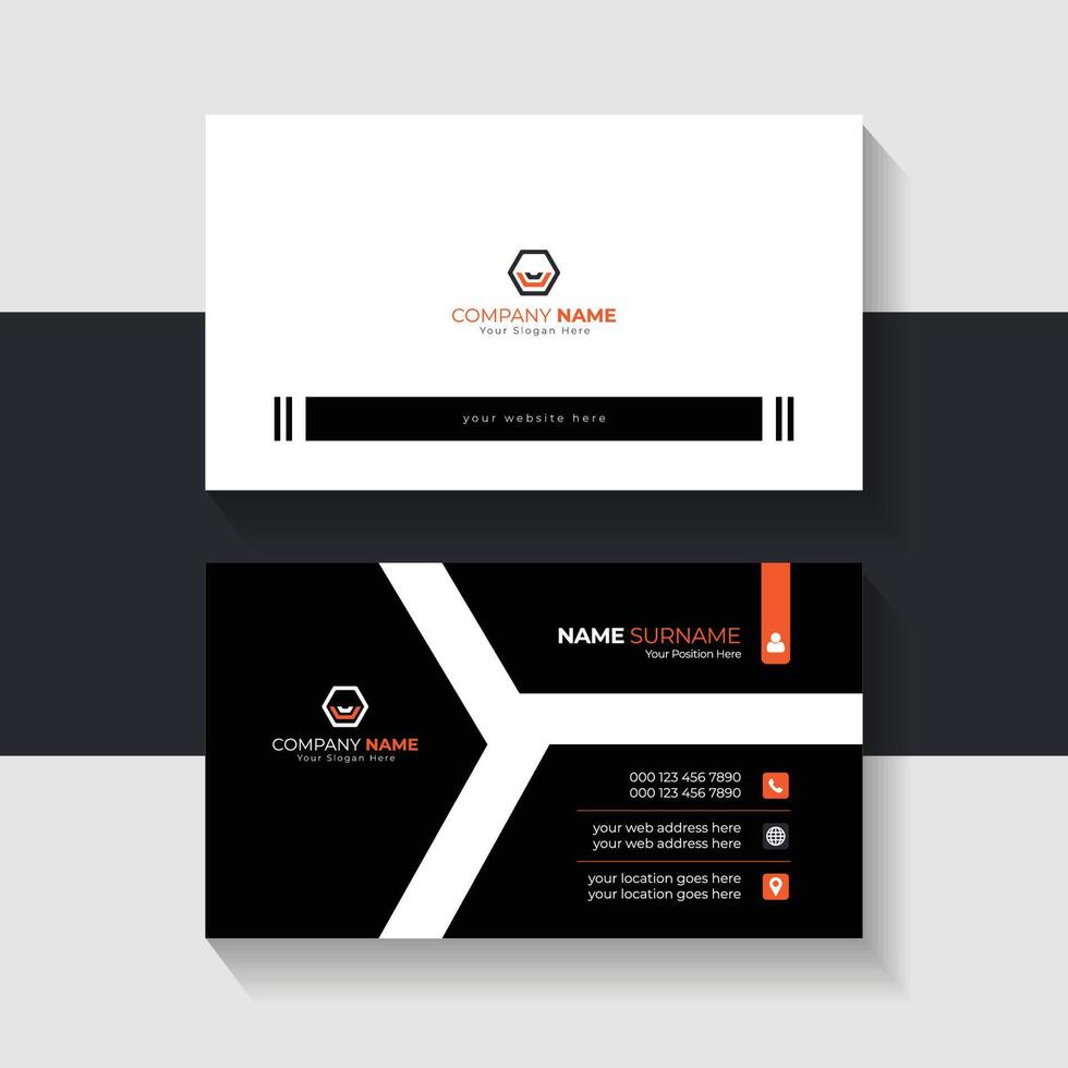 new business card template design 2024. Name card design vector