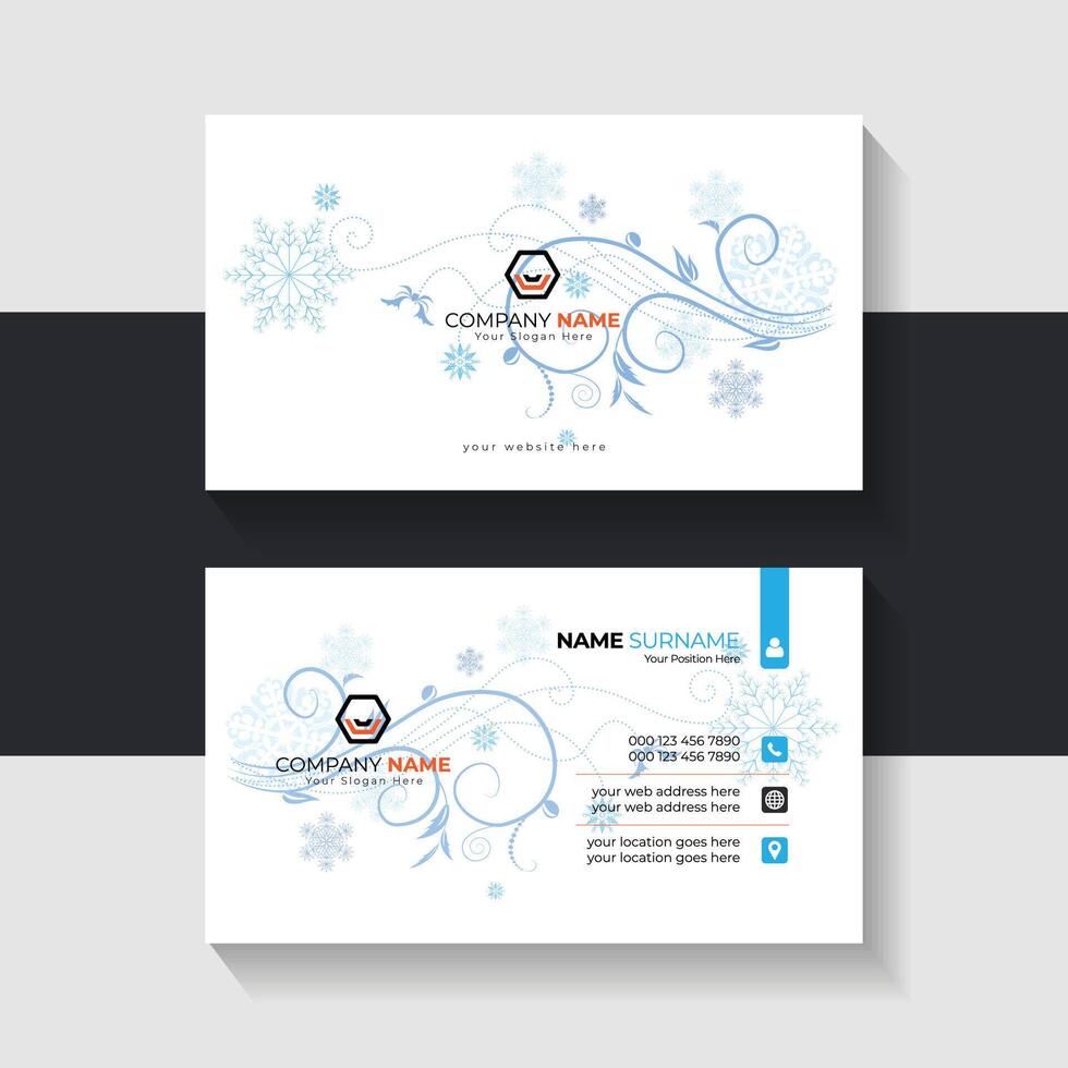 new business card template design 2024. Name card design vector