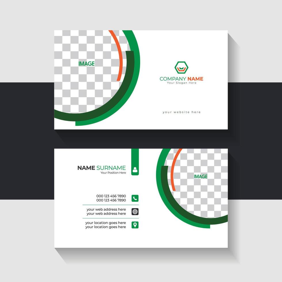 new business card template design 2024. Name card design vector