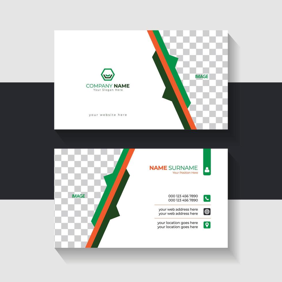 new business card template design 2024. Name card design vector