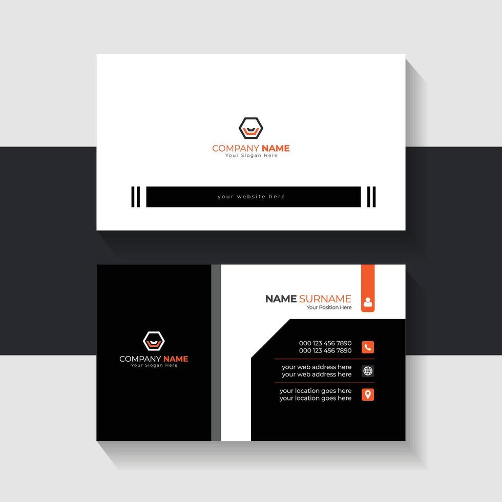 new business card template design 2024. Name card design vector