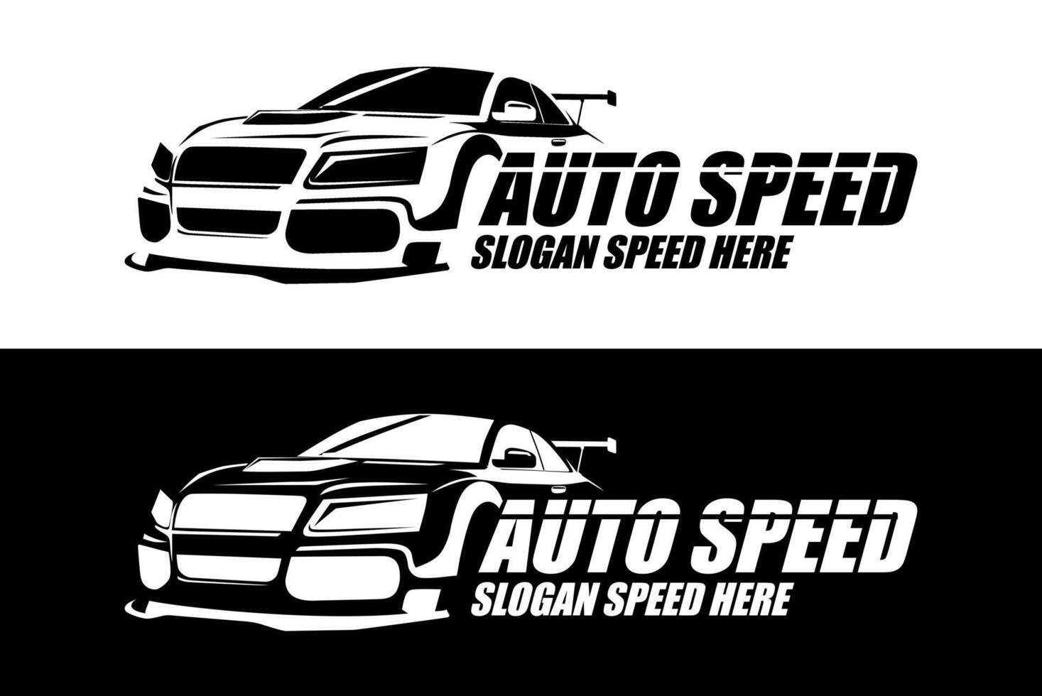 car logo black and white illustration design art vector