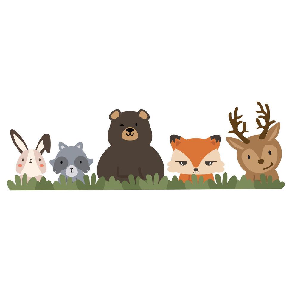 Safari Animal over blank banner vector