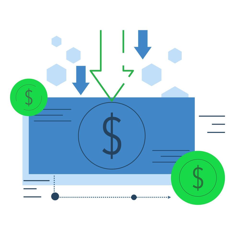 Personal finance concept, series of Investment Plans, Savings Investments. Strategy and return on investment. financial icons depicting investment, savings, and financial progress. vector