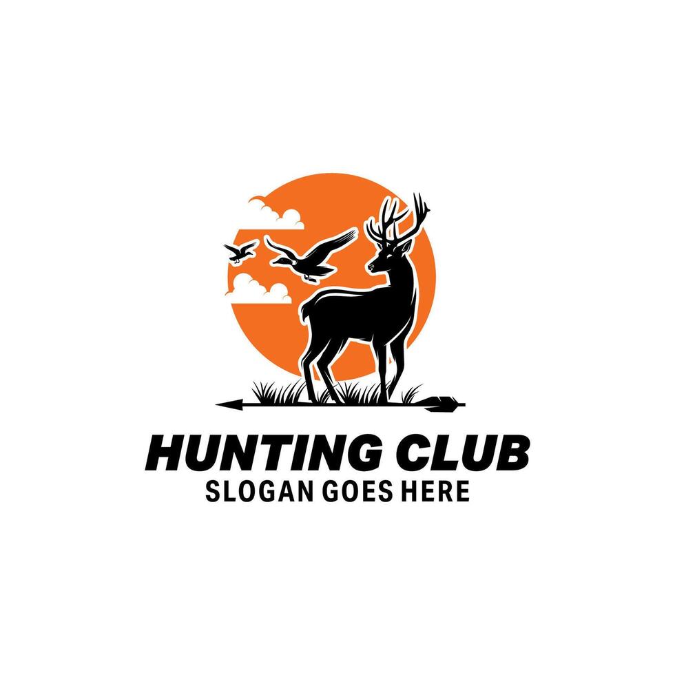 Hunting Club Logo Design Template vector