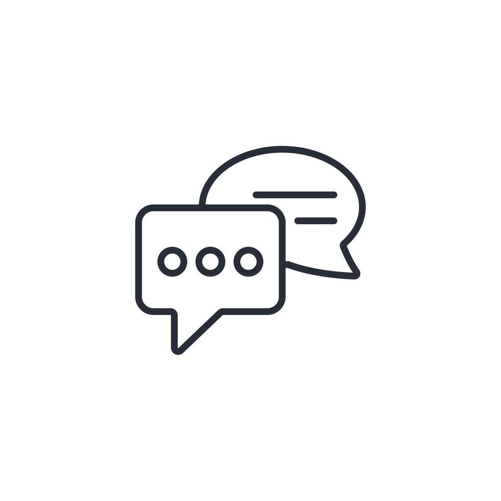 communication icon. .Editable stroke.linear style sign for use web design,logo.Symbol illustration. vector