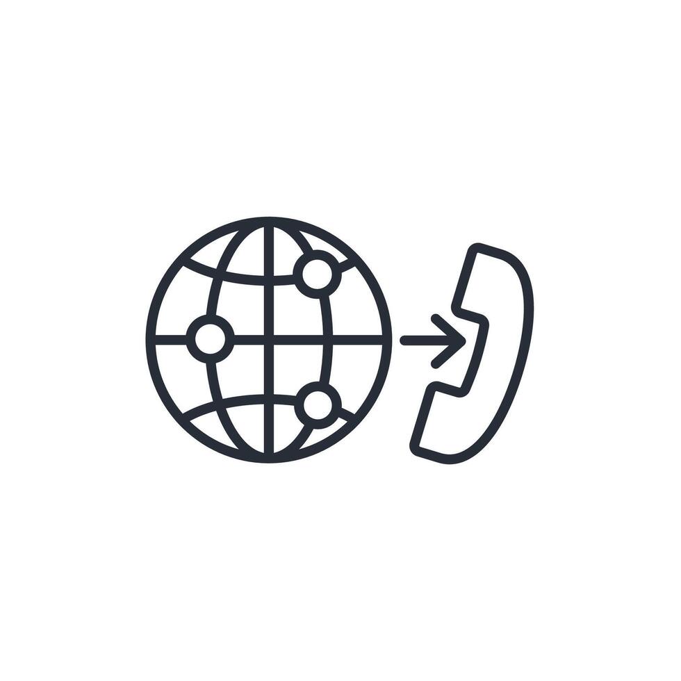 communicate icon. .Editable stroke.linear style sign for use web design,logo.Symbol illustration. vector