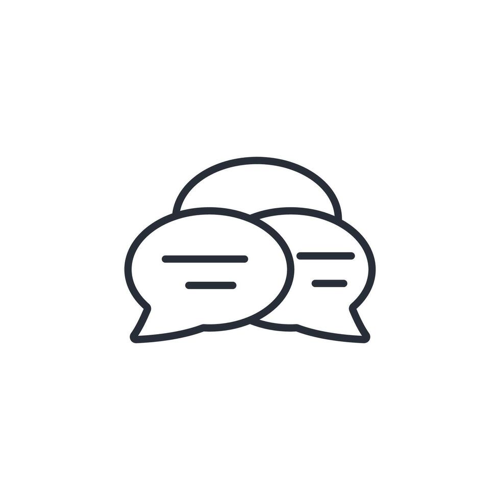 communication icon. .Editable stroke.linear style sign for use web design,logo.Symbol illustration. vector