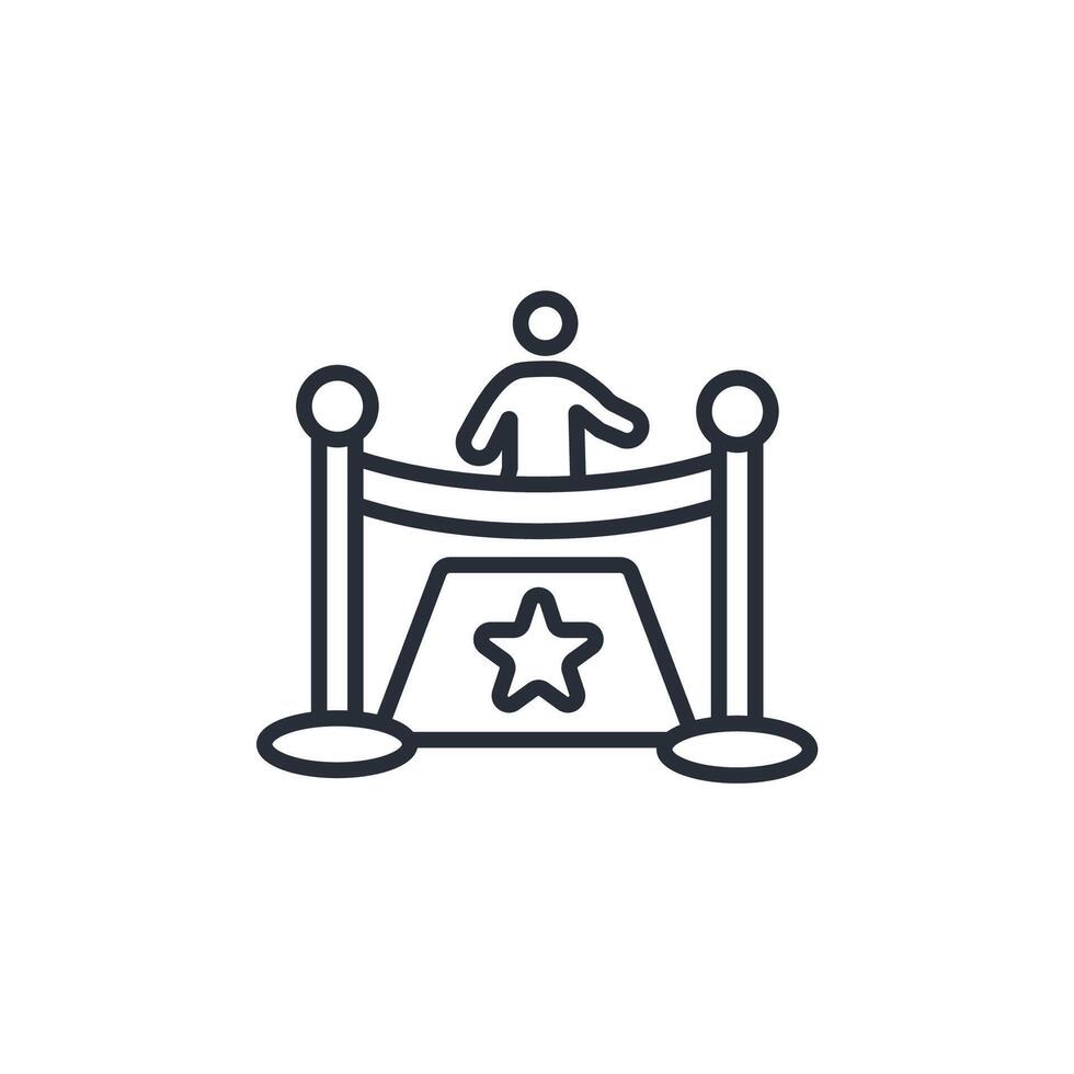 ceremony icon. .Editable stroke.linear style sign for use web design,logo.Symbol illustration. vector