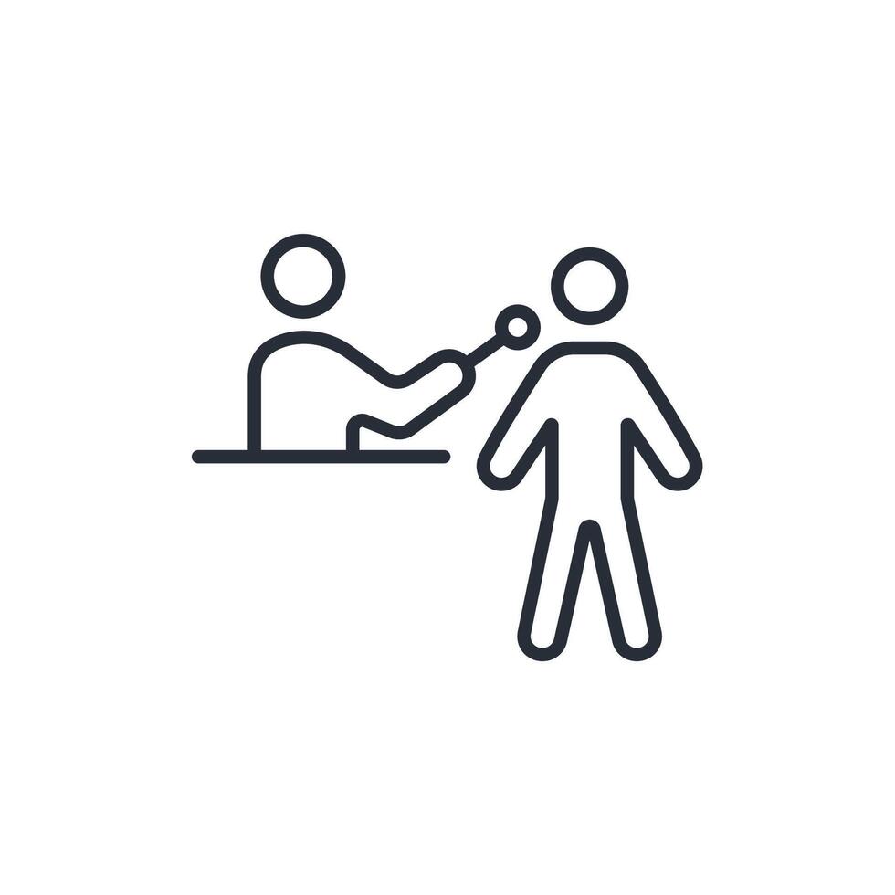Podcast icon. .Editable stroke.linear style sign for use web design,logo.Symbol illustration. vector