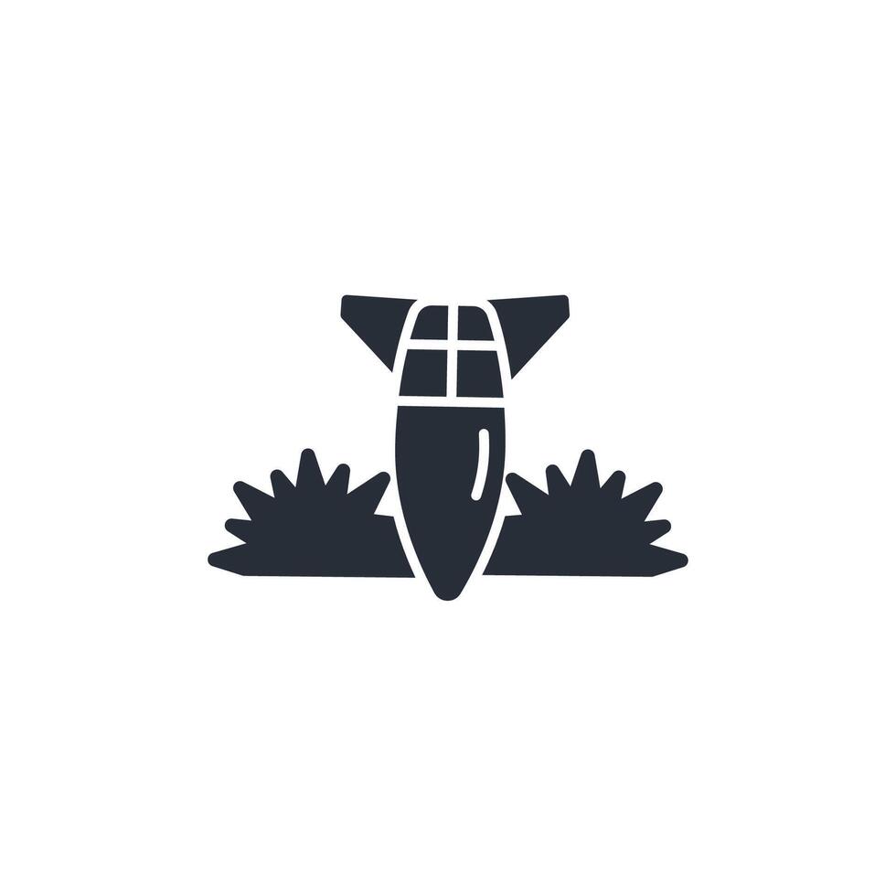 Missile icon. .Editable stroke.linear style sign for use web design,logo.Symbol illustration. vector