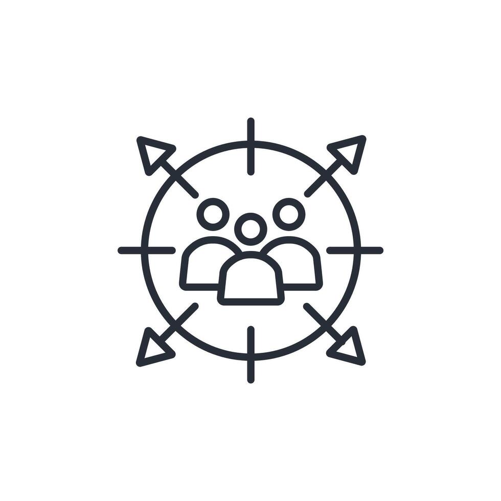 grup talk icon. .Editable stroke.linear style sign for use web design,logo.Symbol illustration. vector