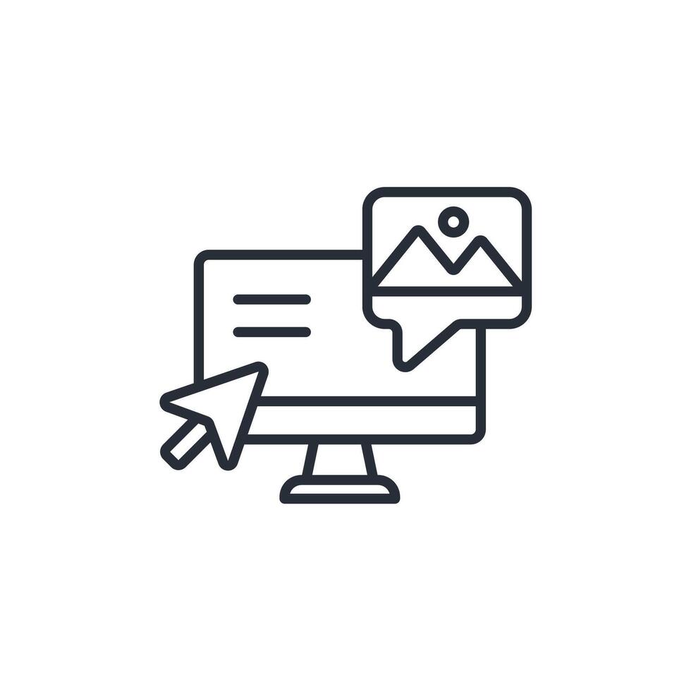 Social media icon. .Editable stroke.linear style sign for use web design,logo.Symbol illustration. vector