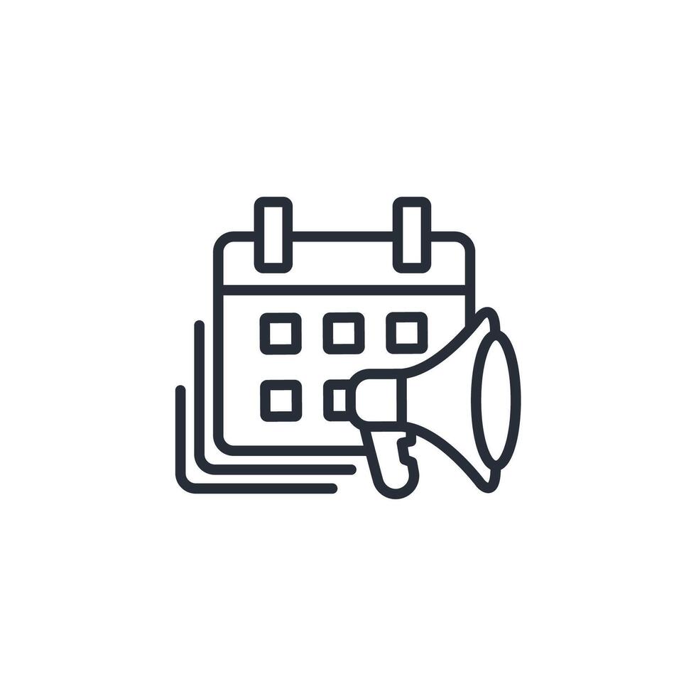 event icon. .Editable stroke.linear style sign for use web design,logo.Symbol illustration. vector