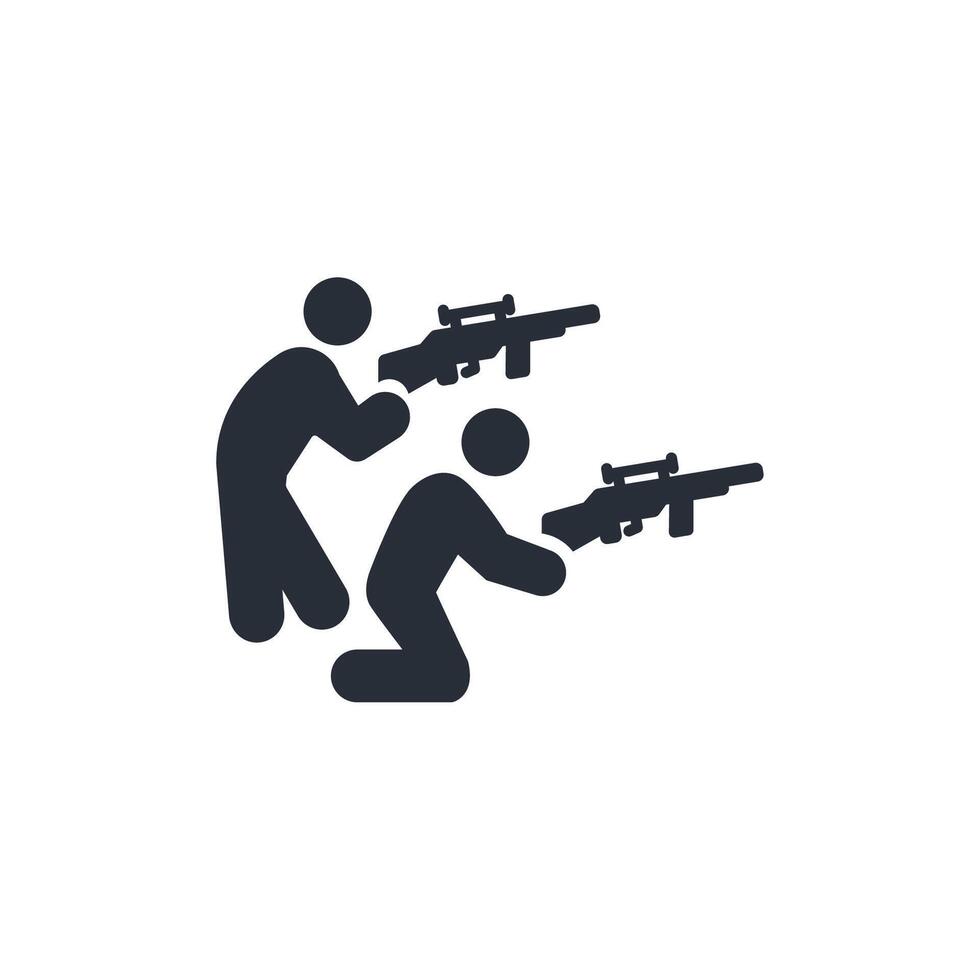 soldier icon. .Editable stroke.linear style sign for use web design,logo.Symbol illustration. vector