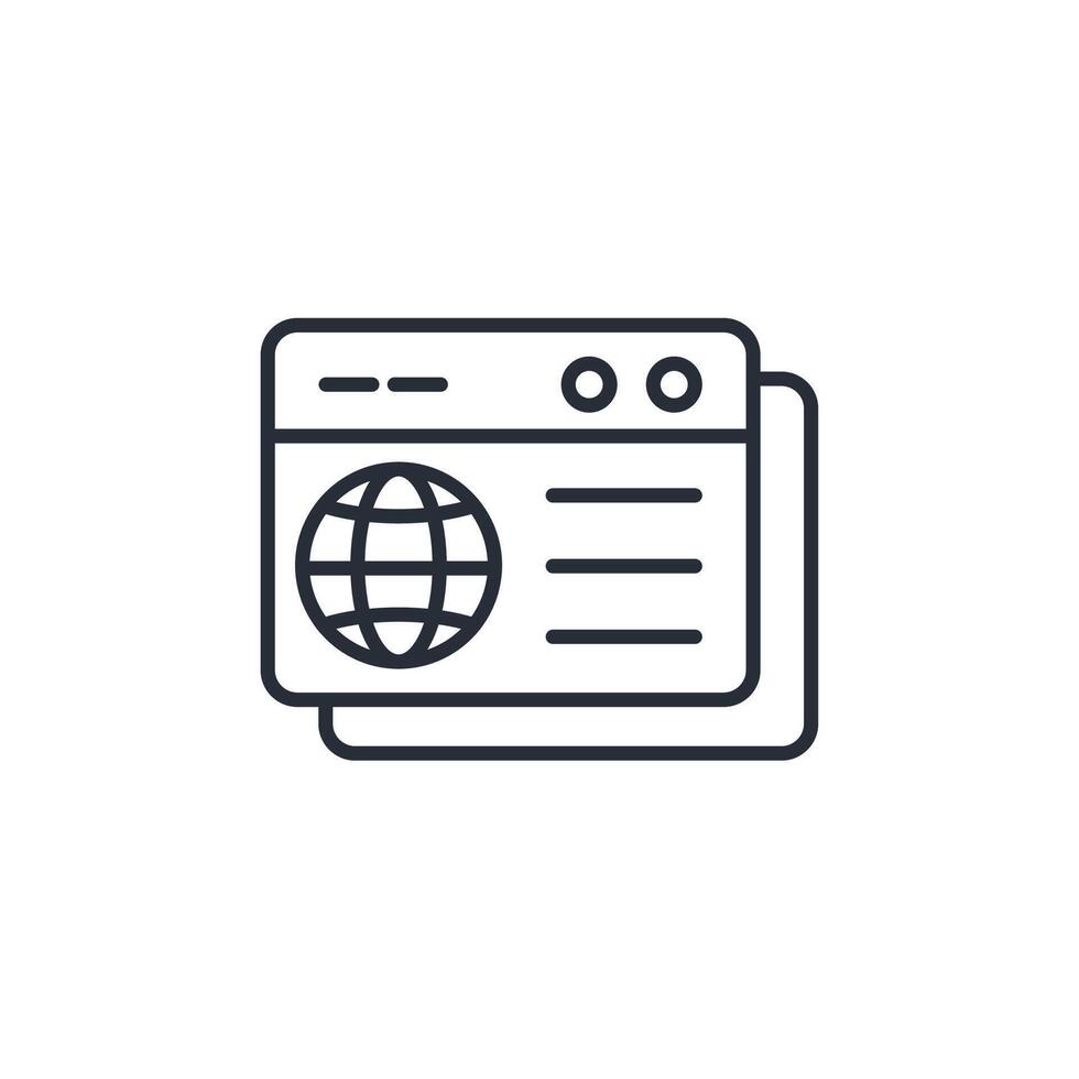 website icon. .Editable stroke.linear style sign for use web design,logo.Symbol illustration. vector