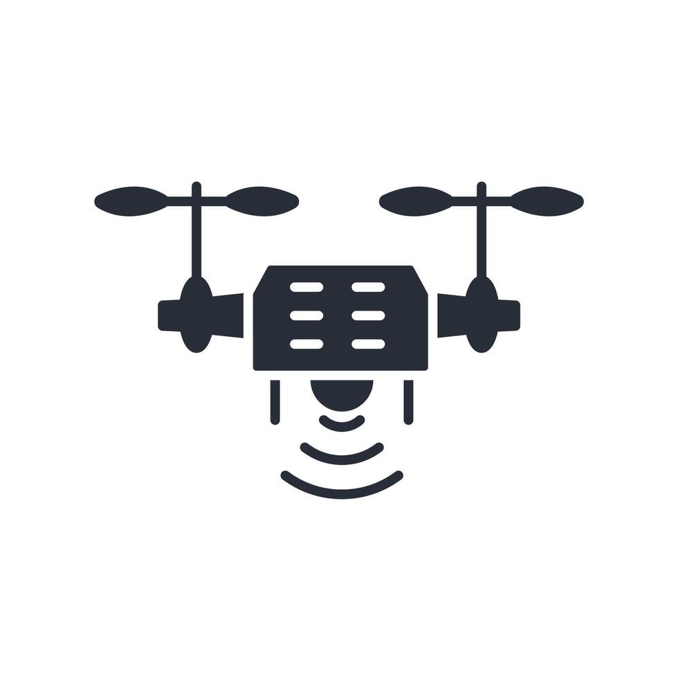 drone icon. .Editable stroke.linear style sign for use web design,logo.Symbol illustration. vector
