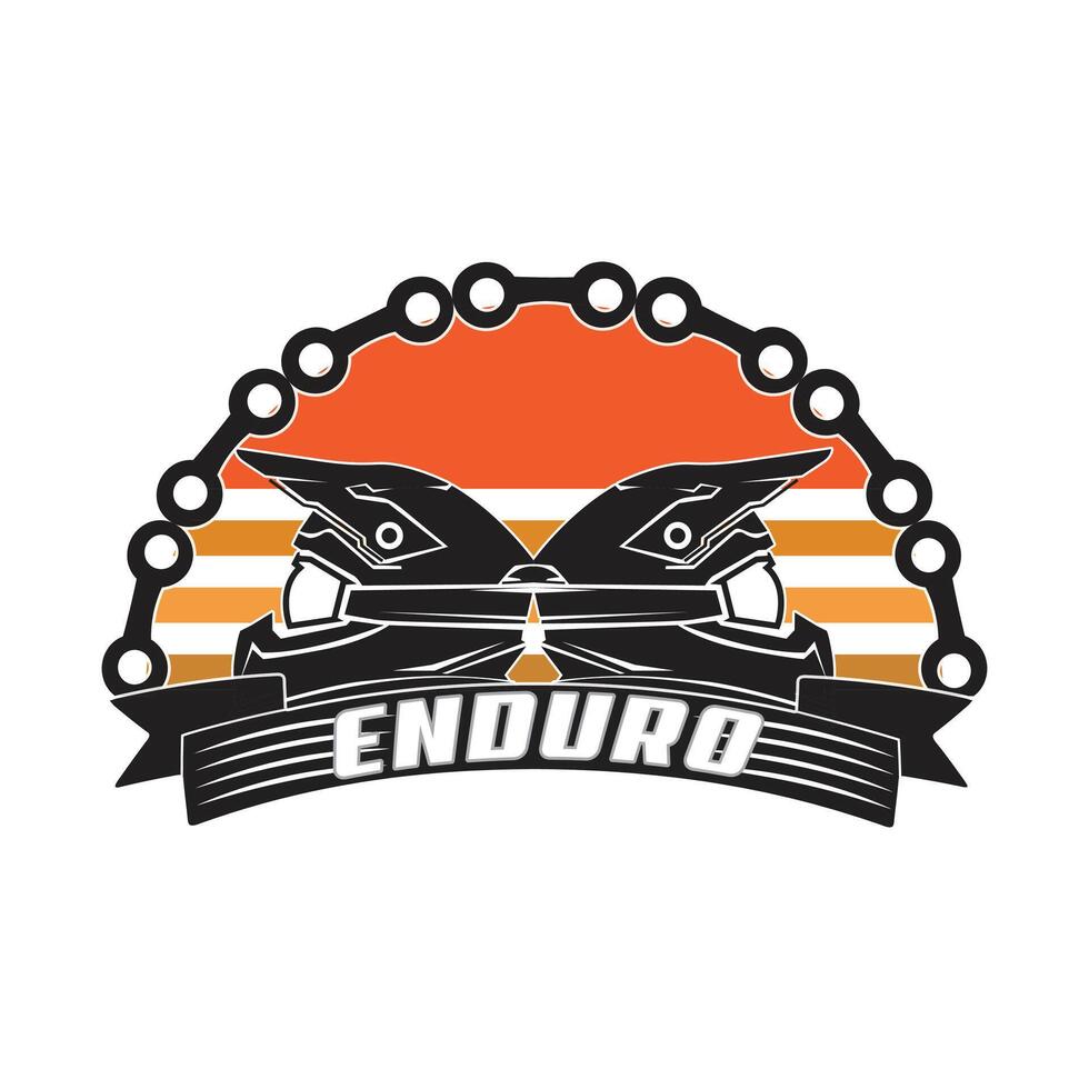 Enduro Rider design vector
