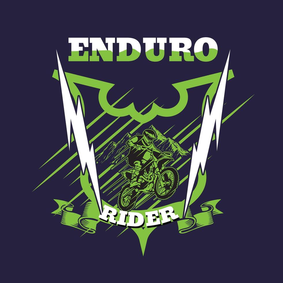Enduro Rider design vector
