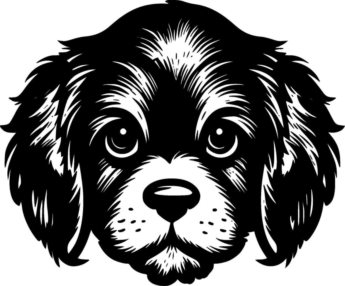 Puppy - Minimalist and Flat Logo - illustration vector