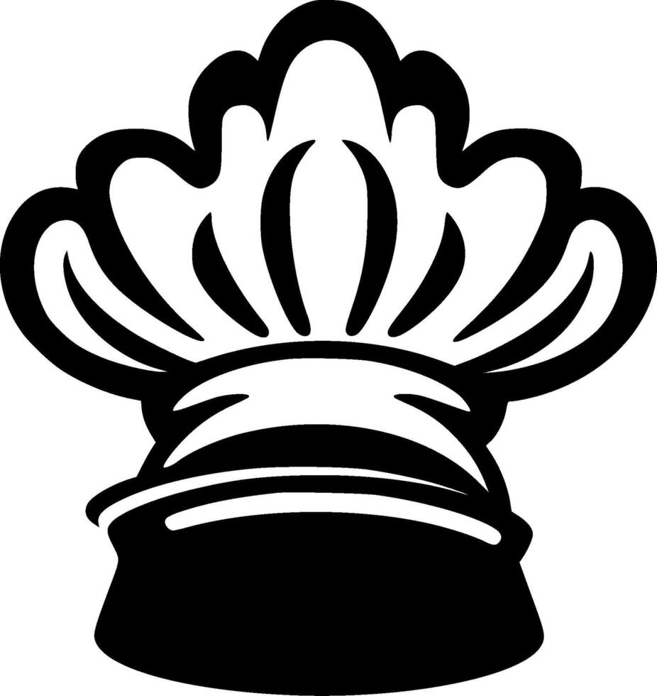 Chef Hat, Minimalist and Simple Silhouette - illustration vector
