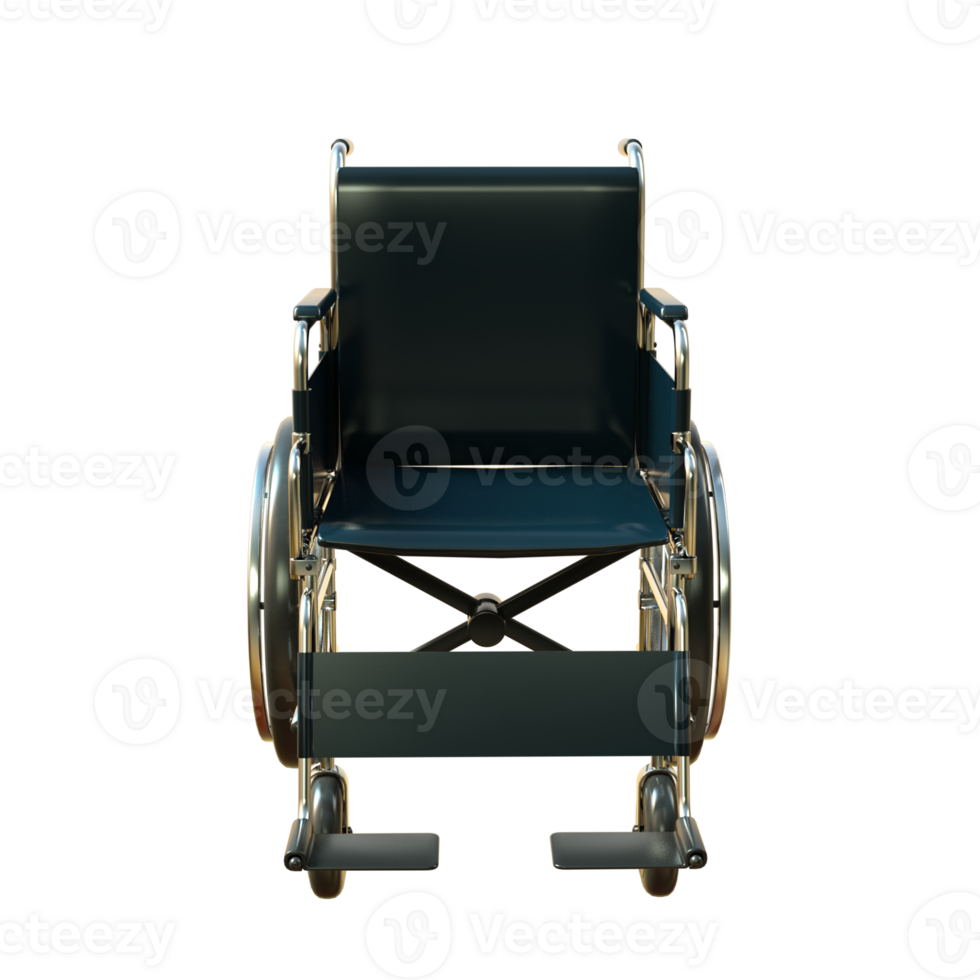 wheelchair isolated 3d rendering png