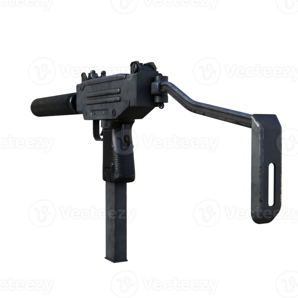 gun with handle and a black barrel png