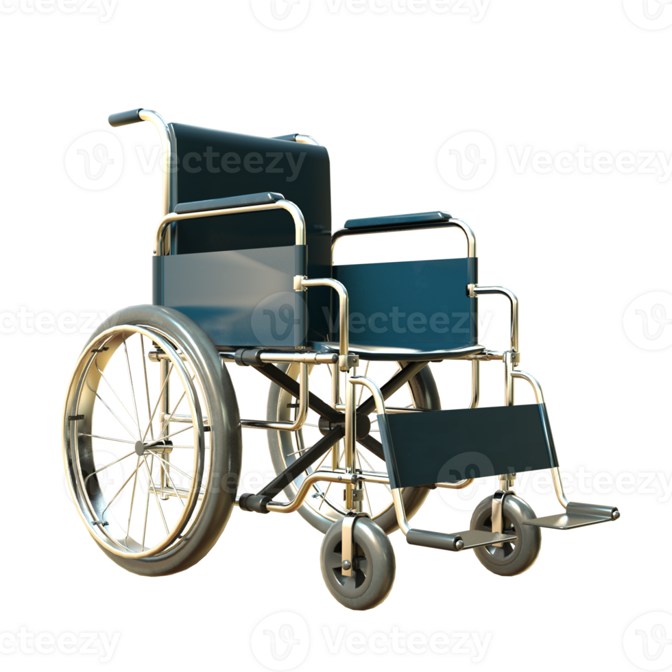 wheelchair isolated 3d rendering png