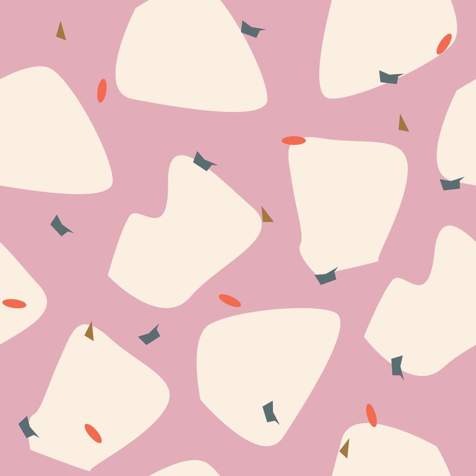 Seamless pattern of terrazzo vector
