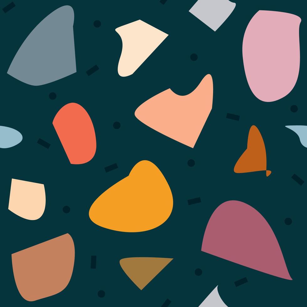 Seamless pattern of terrazzo vector