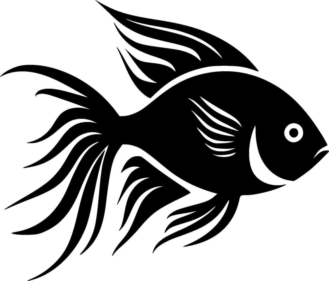Angelfish - Minimalist and Flat Logo - illustration vector