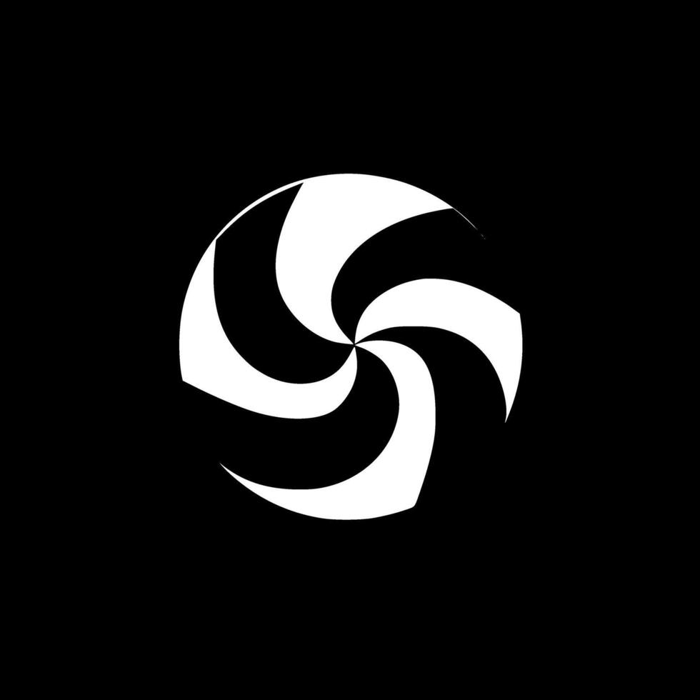 Wind Spinner, Minimalist and Simple Silhouette - illustration vector