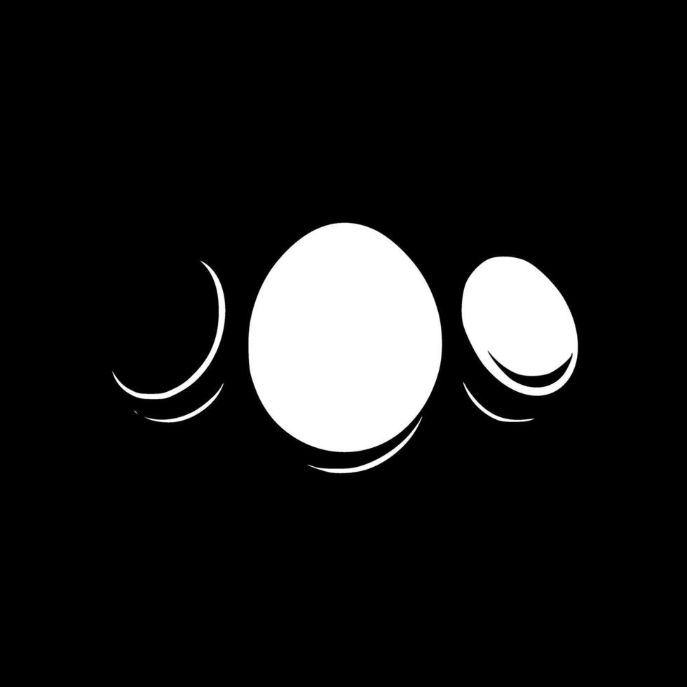 Eggs - Minimalist and Flat Logo - illustration vector
