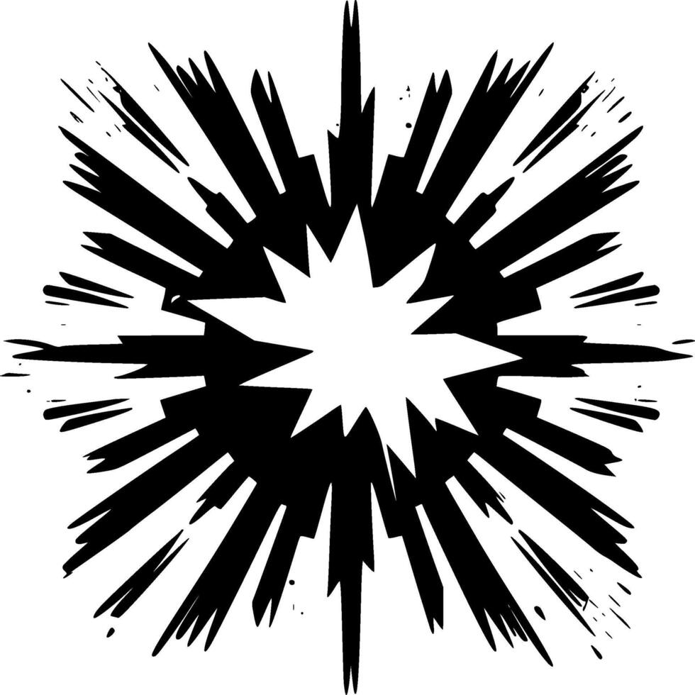 Explosion - Minimalist and Flat Logo - illustration vector